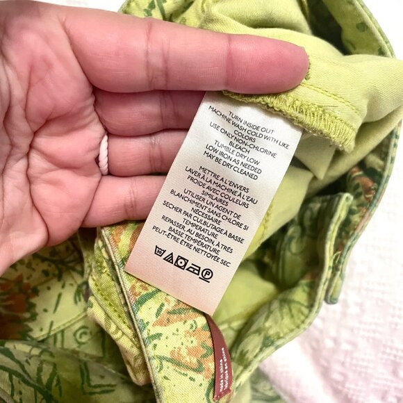 Anthropologie Pilcro and the Letterpress Green The Wanderer Pants Low Rise 28 - Picture 5 of 7